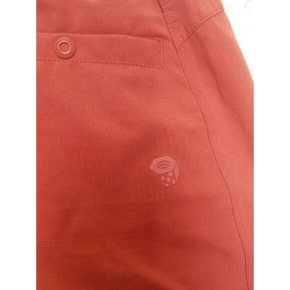 Mountain Hardwear Womens Medium Right Bank Skirt UPF 50 Snap Pockets Orange - Picture 4 of 8